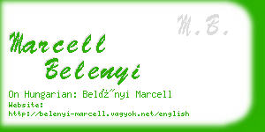 marcell belenyi business card